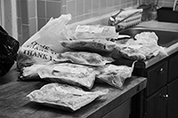 Food queues : Food lines : Hell's Kitchen : Streetlife, New York, Photo by Richard Moore